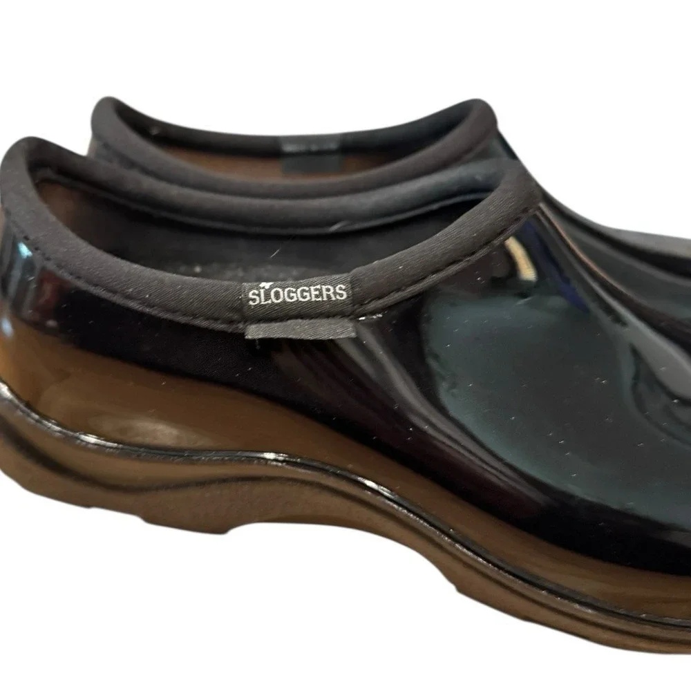 Sloggers Shoes Womens 9 Black Waterproof Slip-on Rain Garden Snow Comfort